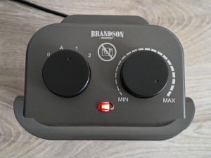 Kontrollleuchte des Brandson Heizlüfters