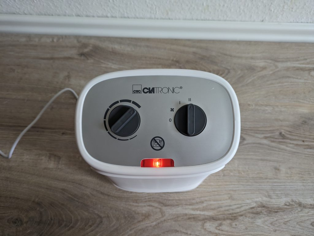 Kontrolleuchte des Clatronic HL3762 Heizlüfters