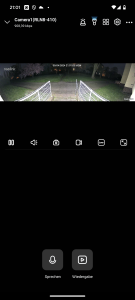 LED Nachtsicht der Reolink Duo 3 PoE M81L Überwachungskamera im Hauptmenü