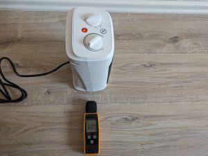 Lautstärke des Pro Breeze Mini Heizlüfters