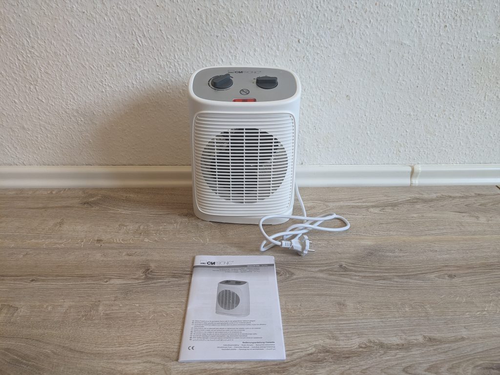Lieferumfang des Clatronic HL3762 Heizlüfter in der Nahansicht