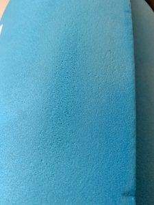 POWRX ‎A6-P1C9-1TM0 Gymnastikmatte Material nach dem Abriebtest