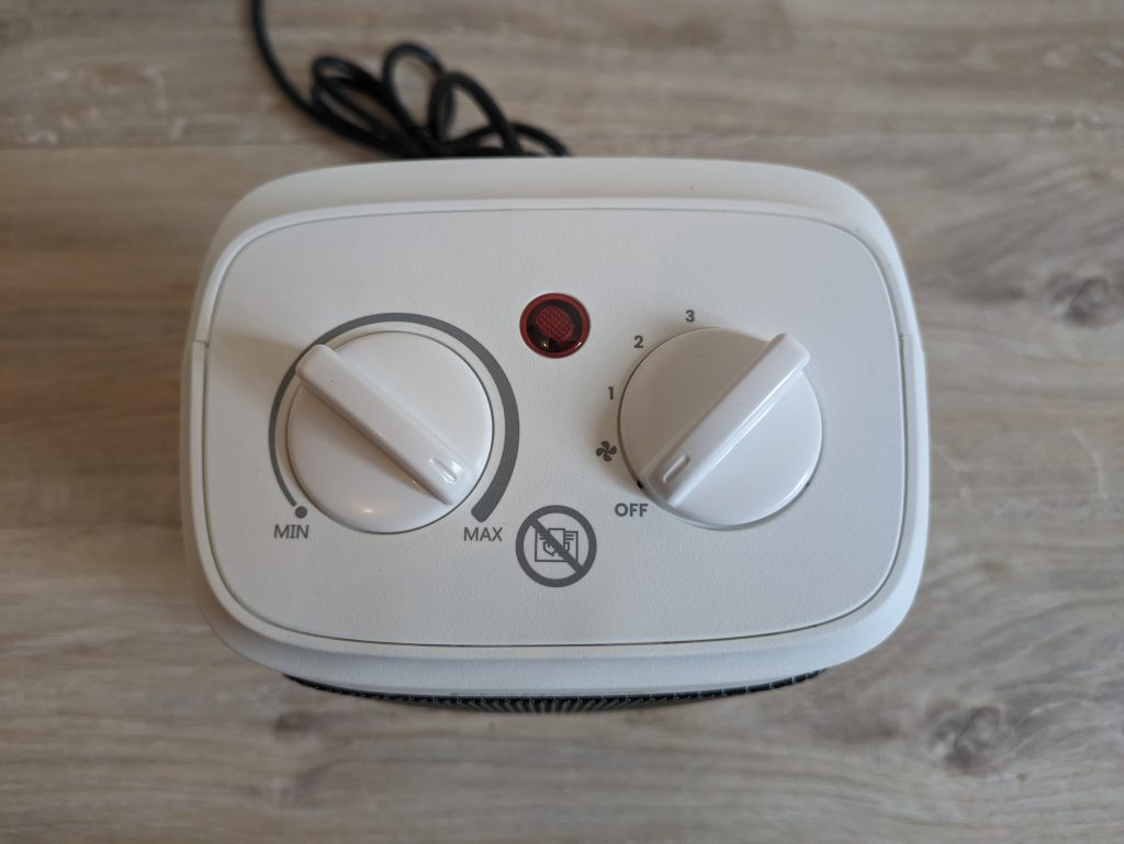 Pro Breeze Mini Heizlüfter von oben