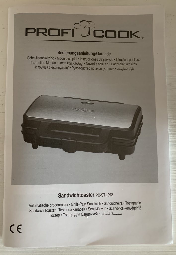 ProfiCook PC-ST 1092 Sandwichmaker Bedienungsanleitung