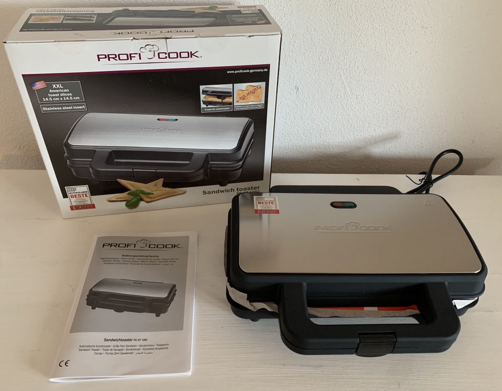 ProfiCook PC-ST 1092 Sandwichmaker ausgepackt mit Zubehör
