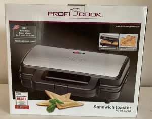 ProfiCook PC-ST 1092 Sandwichmaker im Karton von vorne