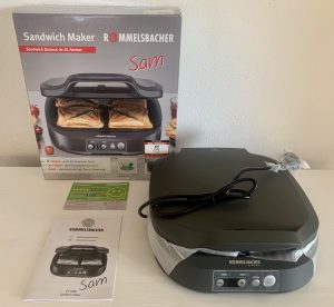 ROMMELSBACHER ST 1800 Sandwichmaker ausgepackt mit Zubehör