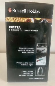 Russell Hobbs 24540-56 Sandwichmaker im Karton von der Seite