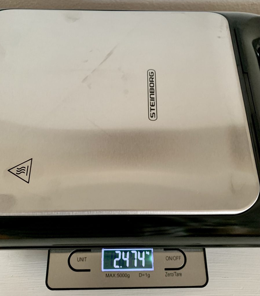 Steinborg XXL-Sandwichmaker Gewicht
