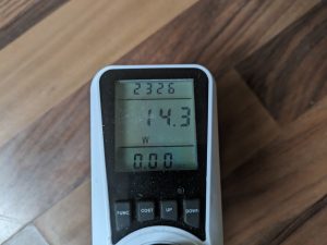 Stromverbrauch der Reolink Duo 3 PoE M81L Überwachungskamera mit NVR