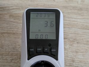 Stromverbrauch des Brandson Heizlüfters Kaltluft