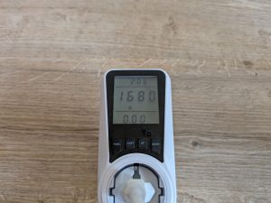 Stromverbrauch des Clatronic HL3762 Heizlüfters in der zweiten Heizstufe