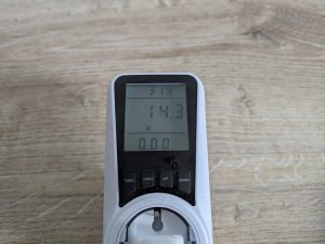 Stromverbrauch des De’Longhi HFS50B20.AV Heizlüfters in der Kaltluftstufe