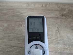Stromverbrauch des De’Longhi HFS50B20.AV Heizlüfters in der ersten Heizstufe