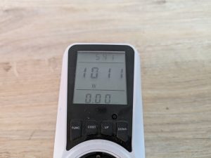 Stromverbrauch des Dreo ‎DR HSH006 Heizlüfters in der ersten Heizstufe
