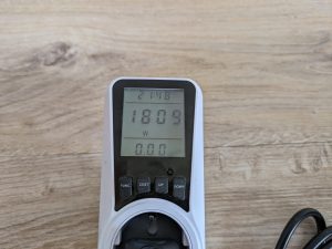 Stromverbrauch des Pelonis SWNJ53 Heizlüfters in der zweiten Heizstufe