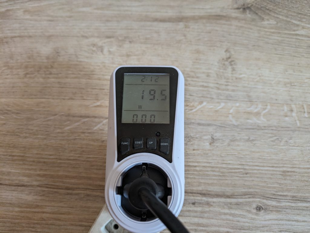 Stromverbrauch des TROTEC TFC 16 E Heizlüfters in der Kaltluftstufe
