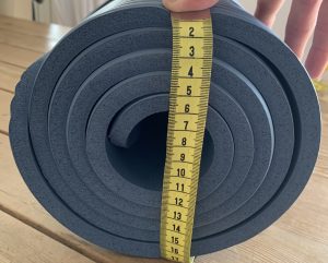 TRESKO HU-XI-201 zusammengerollte Gymnastikmatte Durchmesser