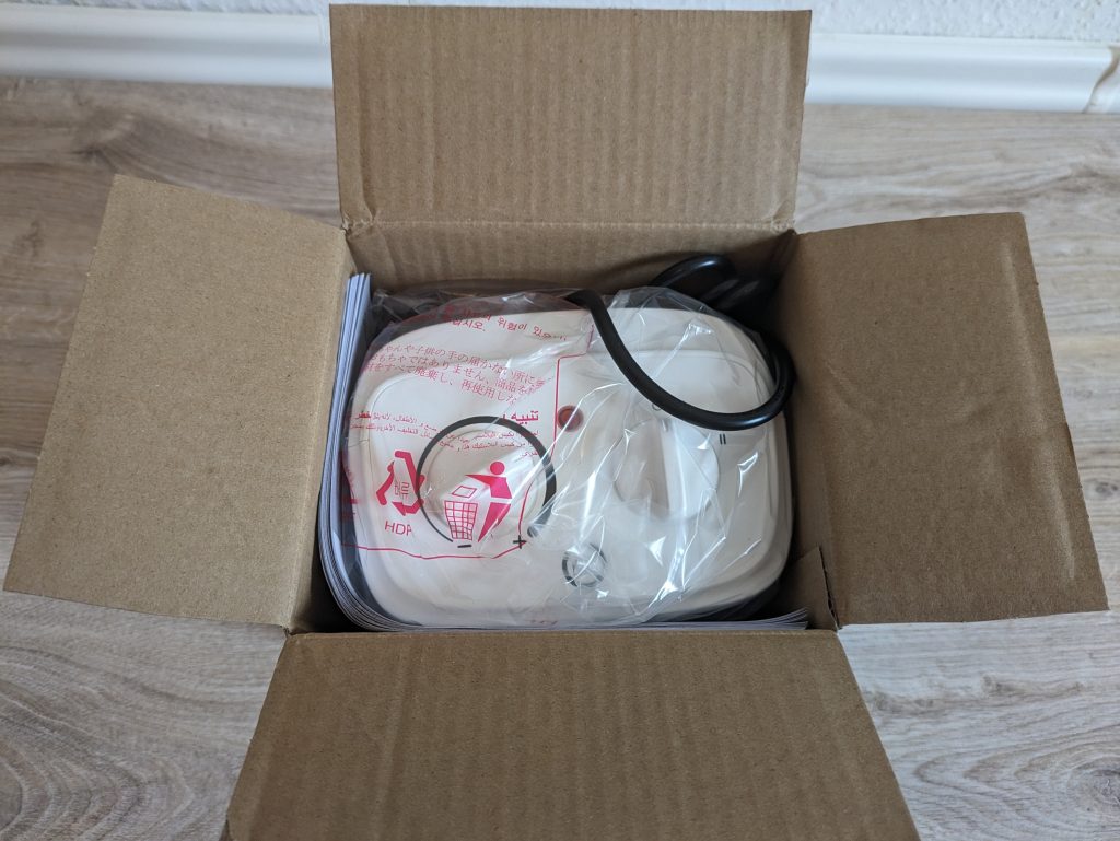 Verpackung des TROTEC TFC 16 E Heizlüfters geöffnet