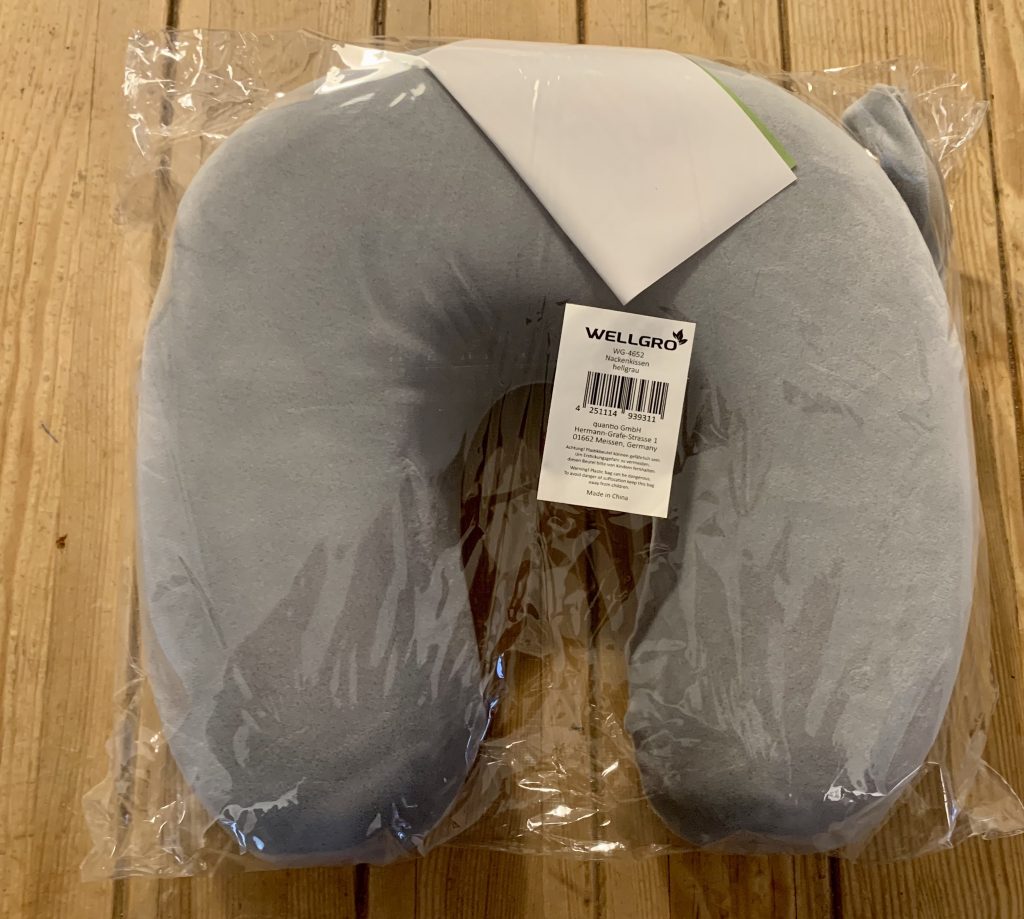 WELLGRO Nackenkissen in der Verpackung