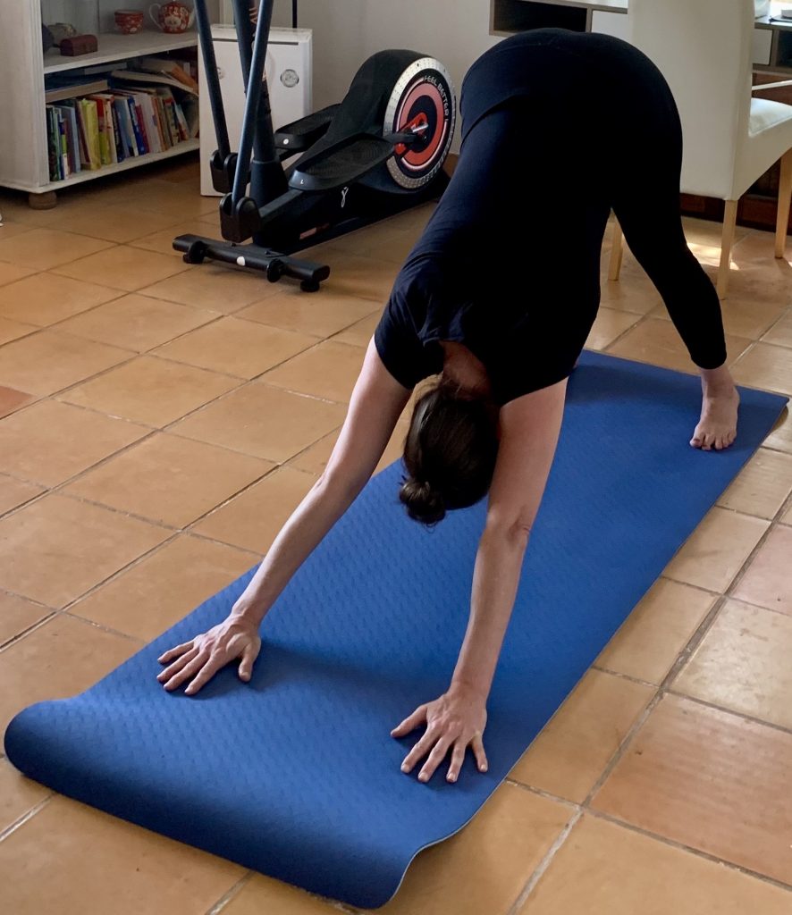 YOGISTAR YOGIMAT® PRO Yogamatte Praxistest herabschauender Hund