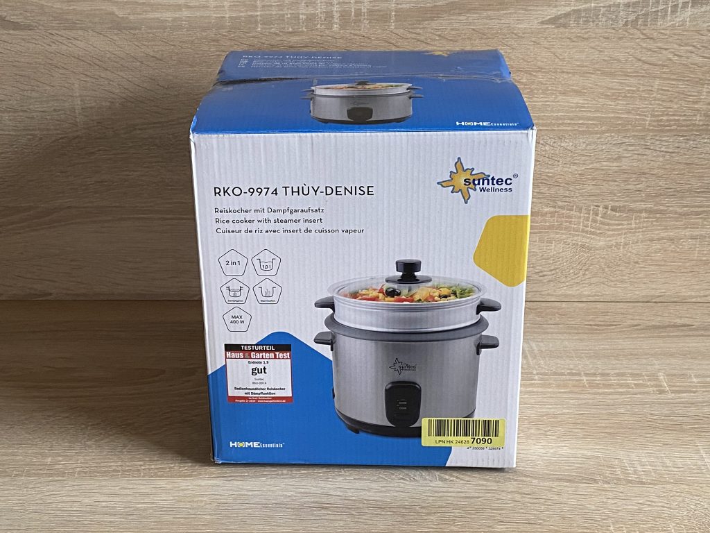 Suntec RKO-9974 Thùy-Denise Reiskocher Verpackung