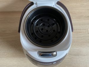 Reishunger Digitaler Mini Reiskocher Detail Dampfgareinsatz