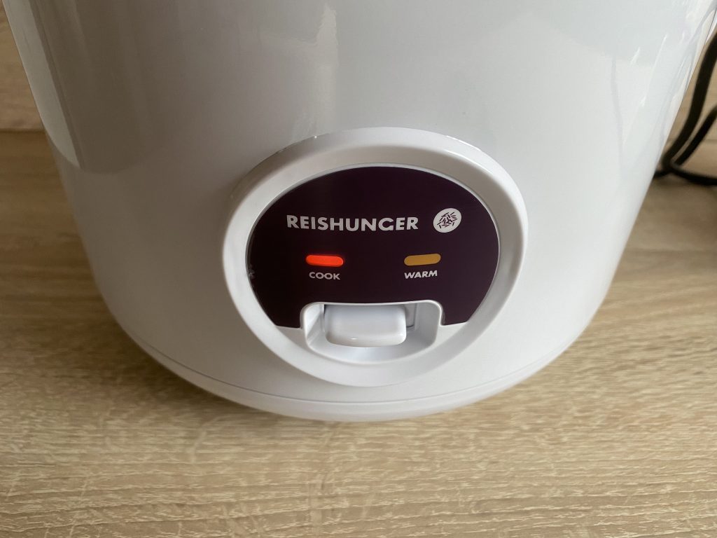 Reishunger Basis Reiskocher beim Kochen