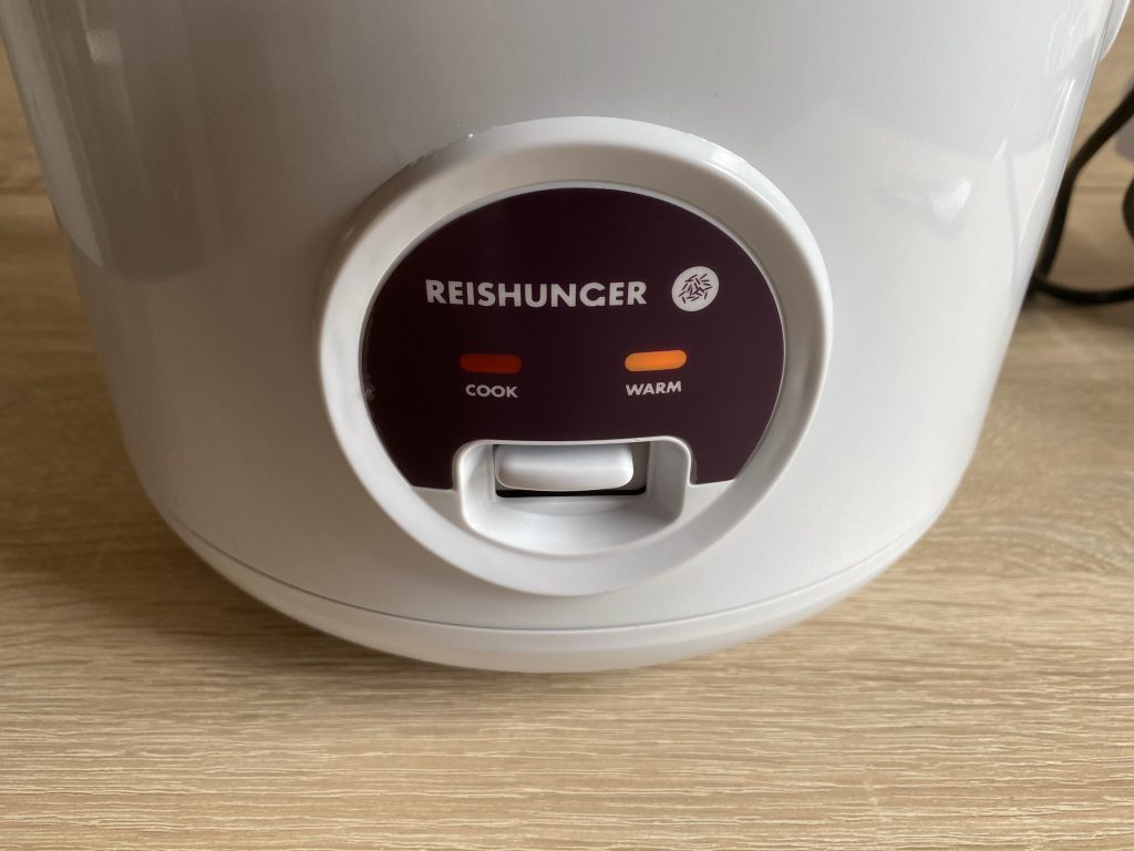 Reishunger Basis Reiskocher beim Warmhalten