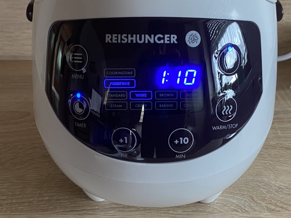 Reishunger Digitaler Mini Reiskocher aktiver Timer