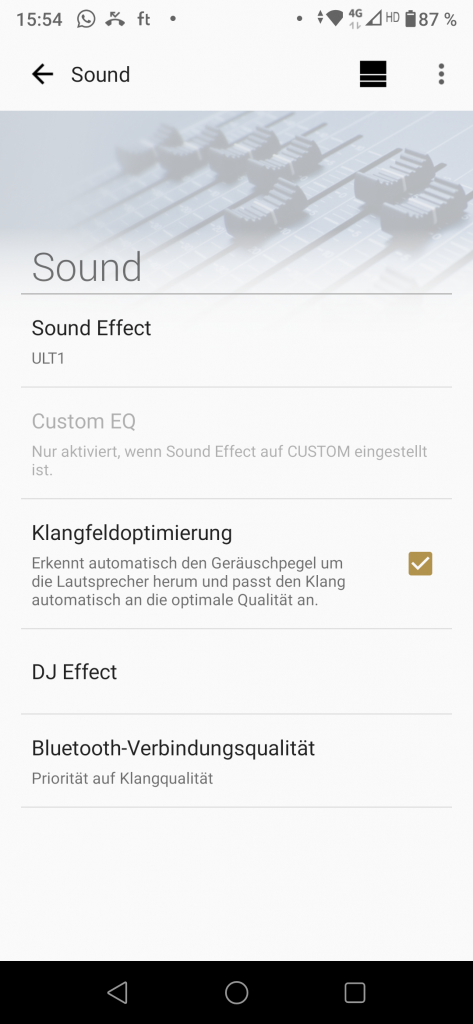 Sony ULT Field 7 Bluetooth-Lautsprecher Screenshot