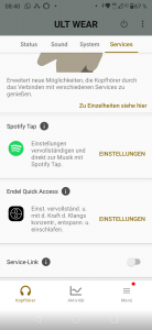Sony ULT Wear Screenshot