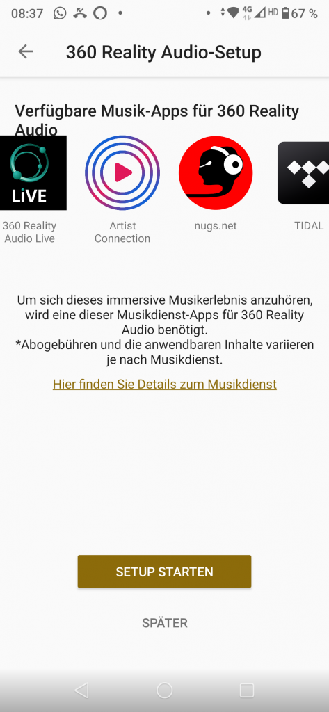 Sony ULT Wear Screenshot