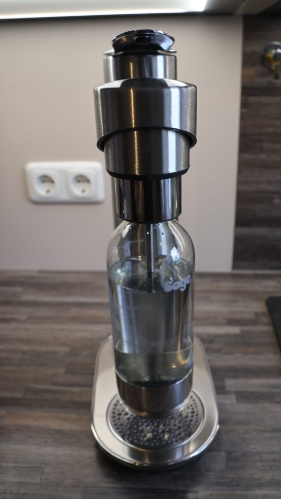 Sage InFizz Fusion Wassersprudler fertig zum Sprudeln