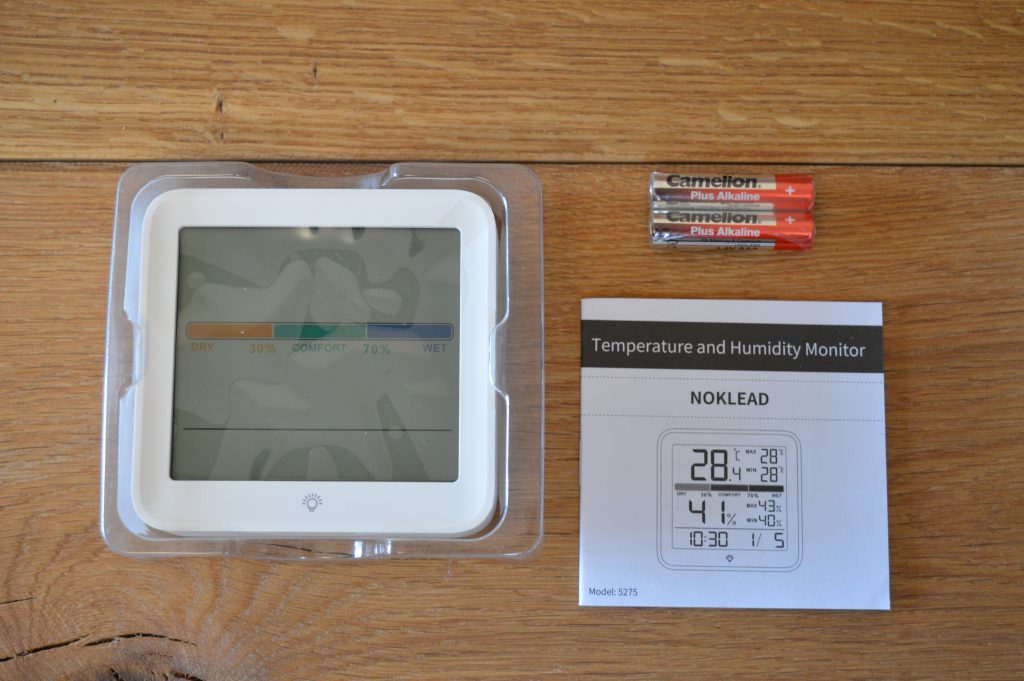 Noklead NK5275 Thermo-Hygrometer Verpackungsinhalt