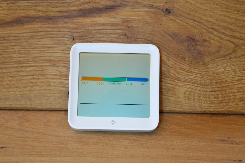 Noklead NK5275 Thermo-Hygrometer Ansicht ohne eingelegte Batterien