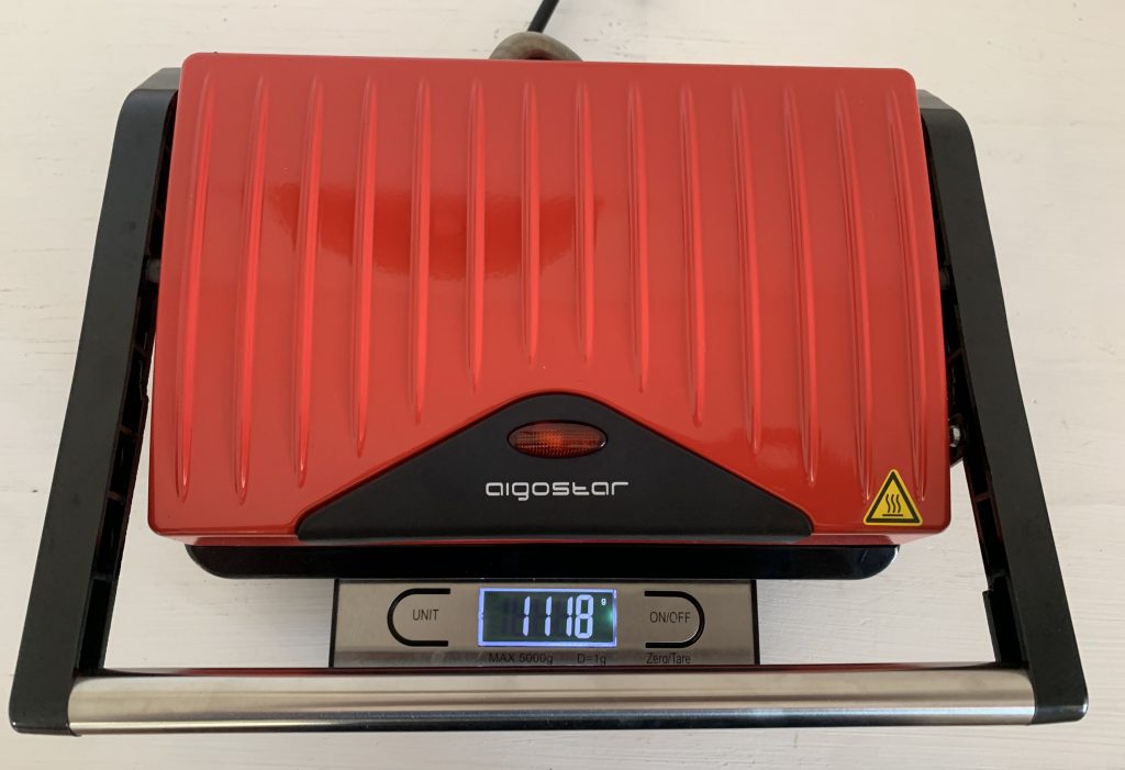 Aigostar 300000HHH Kontaktgrill Gewicht