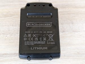 Akku des Black+Decker ‎BDCDC18 Akku-Bohrschrauber von unten