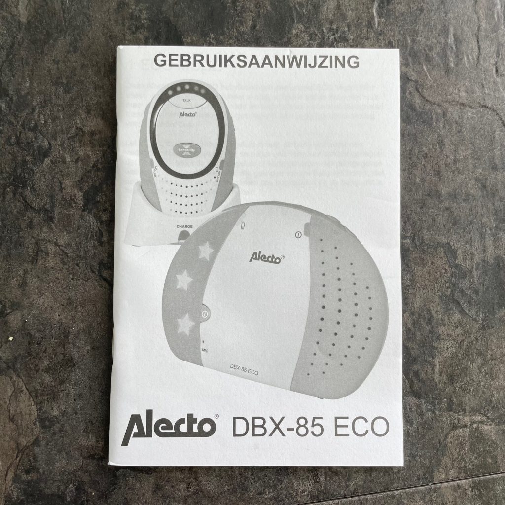 Alecto DBX-85 Eco Babyphone Bedienungsanleitung