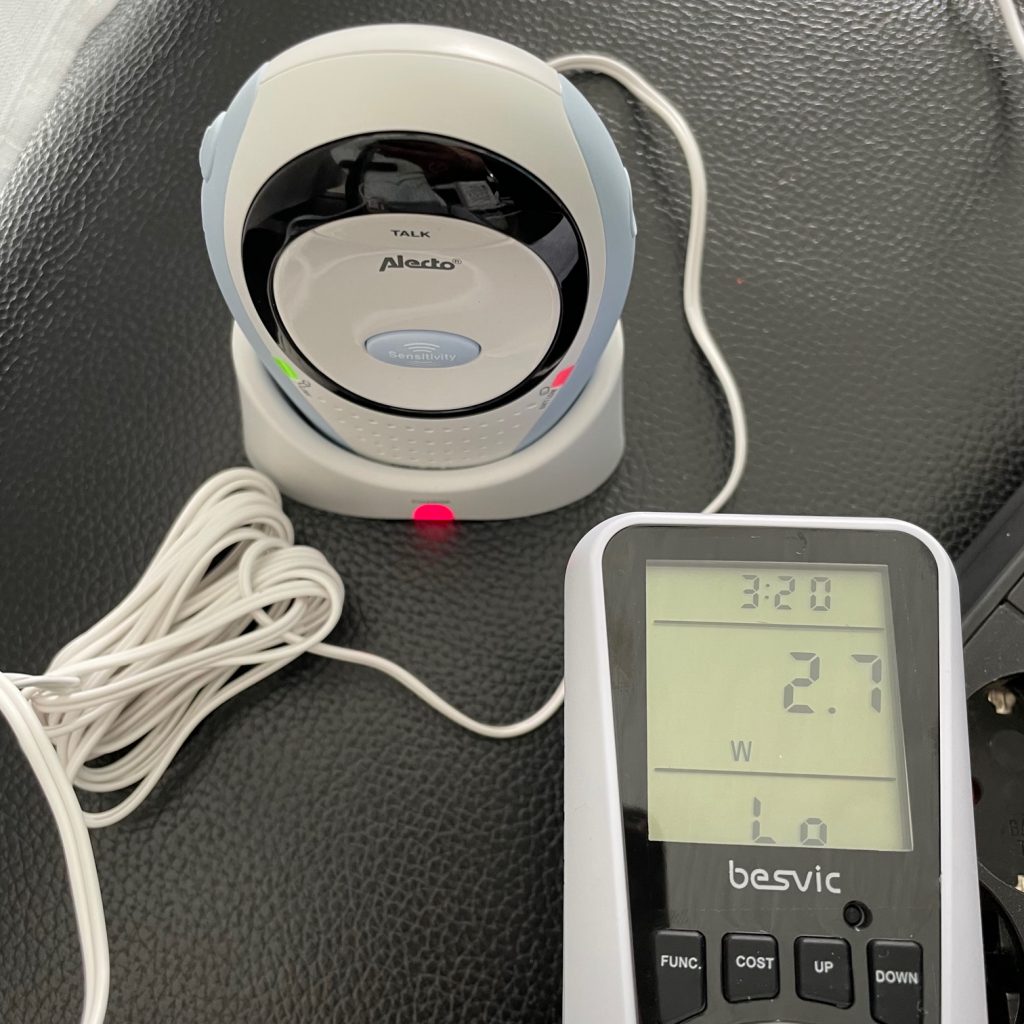 Alecto DBX-85 Eco Babyphone Leistungsmessung
