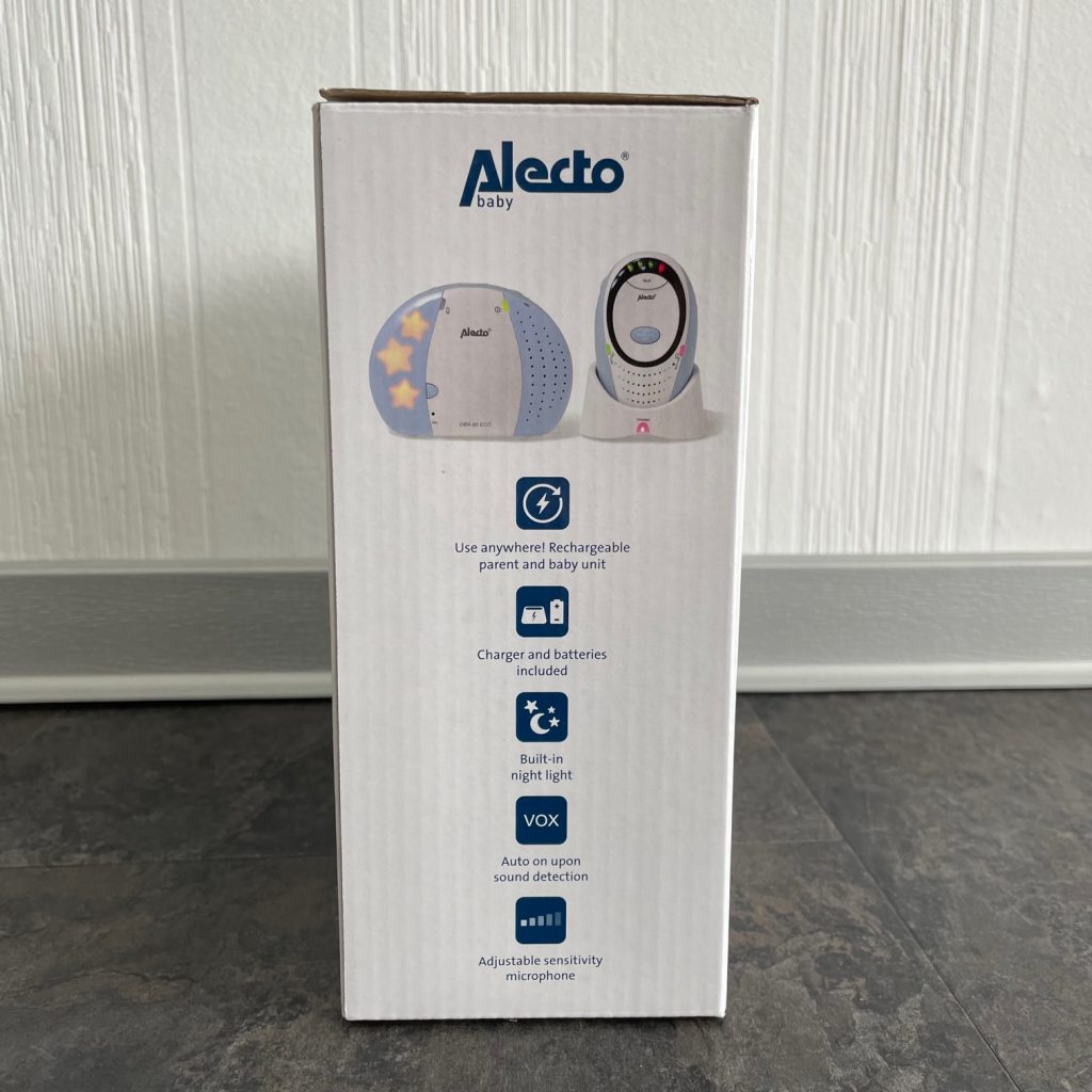 Alecto DBX-85 Eco Babyphone Verpackungsdruck
