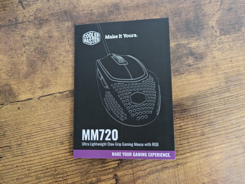 Anleitung der Cooler Master MM720 Gaming-Maus