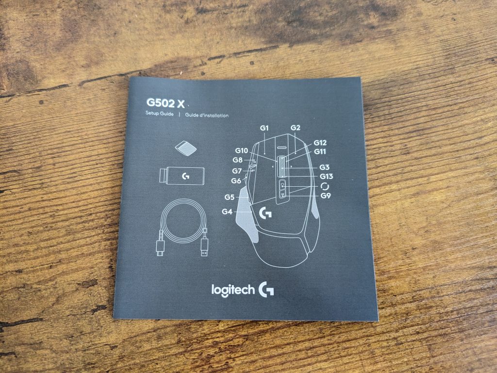Anleitung der Logitech G502 X PLUS Gaming-Maus
