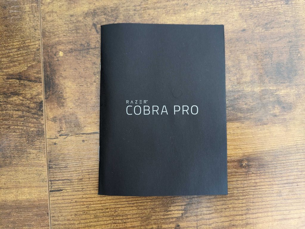 Anleitung der Razer Cobra Pro Gaming-Maus
