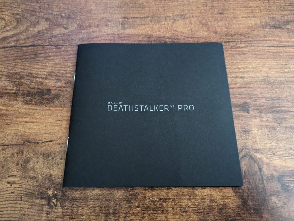 Anleitung der Razer Deathstalker V2 Pro Gaming-Tastatur