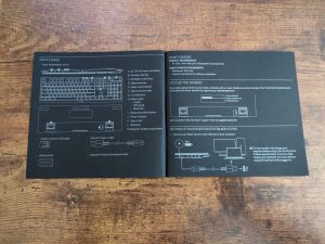 Anleitung der Razer Deathstalker V2 Pro Gaming-Tastatur, geöffnet