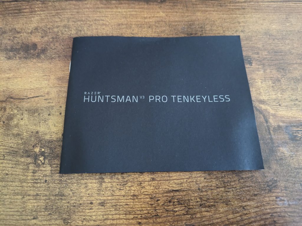 Anleitung der Razer Huntsman V3 Pro Tenkeyless Gaming-Tastatur