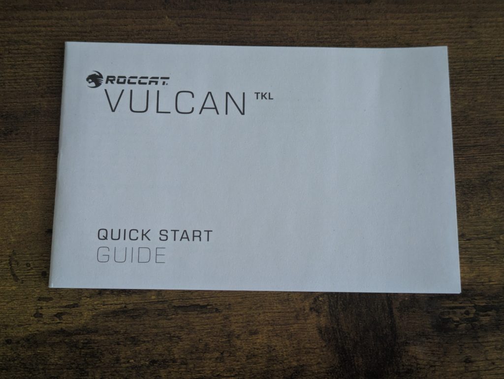 Anleitung der Roccat Vulcan TKL Gaming-Tastatur