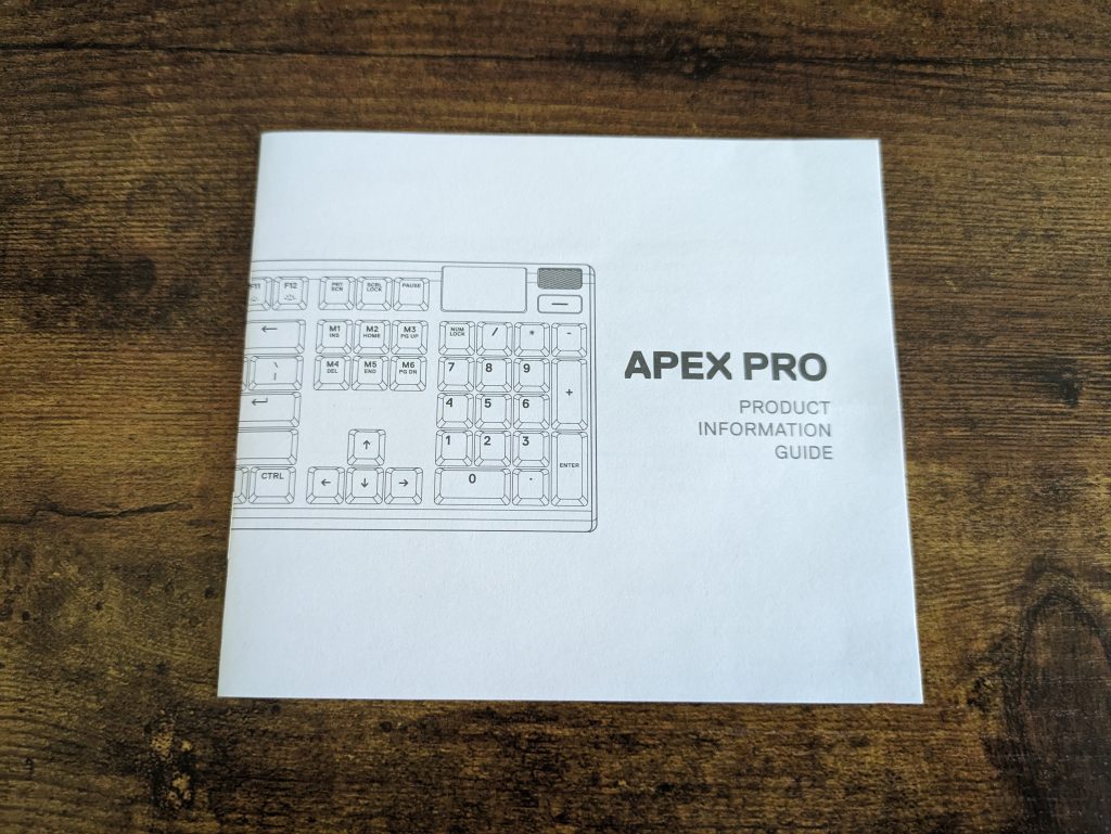 Anleitung der SteelSeries Apex Pro HyperMagnetic Gaming-Tastatur
