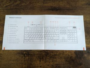 Anleitung der SteelSeries Apex Pro HyperMagnetic Gaming-Tastatur geöffnet